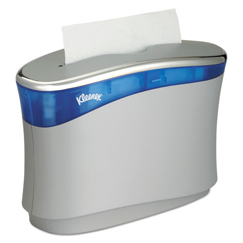 Kleenex® wholesale. Reveal Countertop Folded Towel Dispenser, 13.3 X 5.2 X 9, Soft Gray-translucent Blue. HSD Wholesale: Janitorial Supplies, Breakroom Supplies, Office Supplies.