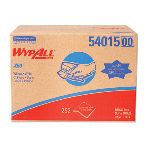 WypAll® wholesale. X60 Cloths, 16.8" X 12 1-2", 252-carton. HSD Wholesale: Janitorial Supplies, Breakroom Supplies, Office Supplies.
