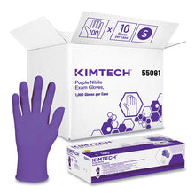 Load image into Gallery viewer, Kimtech™ wholesale. Kimtech™ Purple Nitrile Gloves, Purple, 242 Mm Length, Small, 6 Mil, 1000-carton. HSD Wholesale: Janitorial Supplies, Breakroom Supplies, Office Supplies.