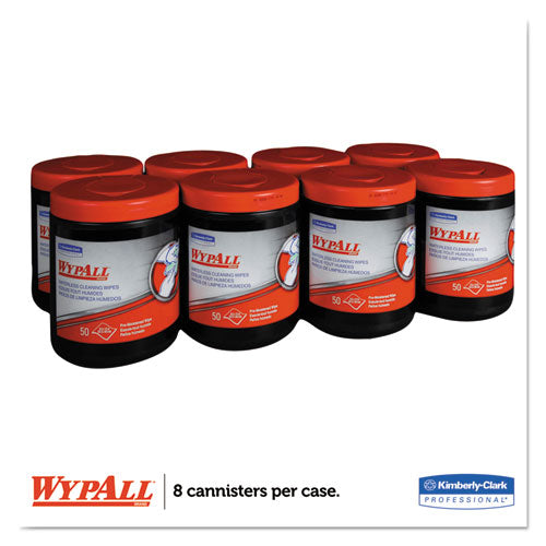 WypAll® wholesale. Heavy-duty Waterless Cleaning Wipes, 12 X 9 1-2, Green-white, 50-canister, 8-ct. HSD Wholesale: Janitorial Supplies, Breakroom Supplies, Office Supplies.