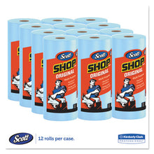 Load image into Gallery viewer, Scott® wholesale. Shop Towels, Standard Roll, 10.4 X 11, Blue, 55-roll, 12 Rolls-carton. HSD Wholesale: Janitorial Supplies, Breakroom Supplies, Office Supplies.