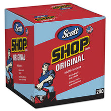 Load image into Gallery viewer, Scott® wholesale. Shop Towels, Pop-up Box, Blue, 10 X 12, 200-box, 8 Boxes-carton. HSD Wholesale: Janitorial Supplies, Breakroom Supplies, Office Supplies.