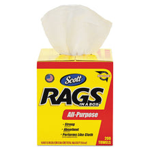 Load image into Gallery viewer, Scott® wholesale. Scott Rags In A Box, Pop-up Box, 10 X 12, White, 200-box. HSD Wholesale: Janitorial Supplies, Breakroom Supplies, Office Supplies.