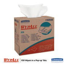 Load image into Gallery viewer, WypAll® wholesale. X50 Cloths, Pop-up Box, 9 1-10 X 12 1-2, White, 176-box, 10 Boxes-carton. HSD Wholesale: Janitorial Supplies, Breakroom Supplies, Office Supplies.