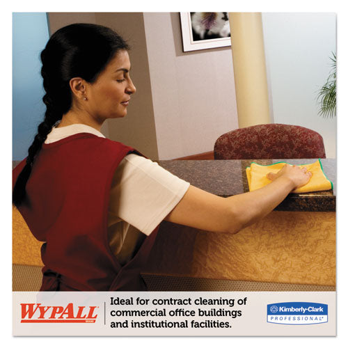 WypAll® wholesale. Microfiber Cloths, Reusable, 15 3-4 X 15 3-4, Yellow, 24-carton. HSD Wholesale: Janitorial Supplies, Breakroom Supplies, Office Supplies.