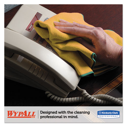 WypAll® wholesale. Microfiber Cloths, Reusable, 15 3-4 X 15 3-4, Yellow, 24-carton. HSD Wholesale: Janitorial Supplies, Breakroom Supplies, Office Supplies.