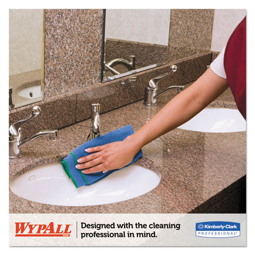 WypAll® wholesale. Microfiber Cloths, Reusable, 15 3-4 X 15 3-4, Blue, 24-carton. HSD Wholesale: Janitorial Supplies, Breakroom Supplies, Office Supplies.