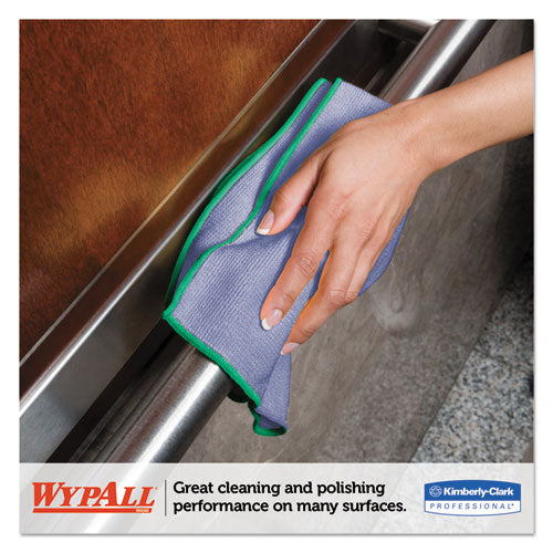 WypAll® wholesale. Microfiber Cloths, Reusable, 15 3-4 X 15 3-4, Blue, 6-pack. HSD Wholesale: Janitorial Supplies, Breakroom Supplies, Office Supplies.