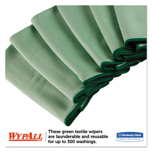 WypAll® wholesale. Microfiber Cloths, Reusable, 15 3-4 X 15 3-4, Green, 6-pack. HSD Wholesale: Janitorial Supplies, Breakroom Supplies, Office Supplies.