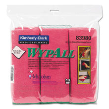 Load image into Gallery viewer, WypAll® wholesale. Microfiber Cloths, Reusable, 15 3-4 X 15 3-4, Red, 6-pk, 4 Pk-ct. HSD Wholesale: Janitorial Supplies, Breakroom Supplies, Office Supplies.