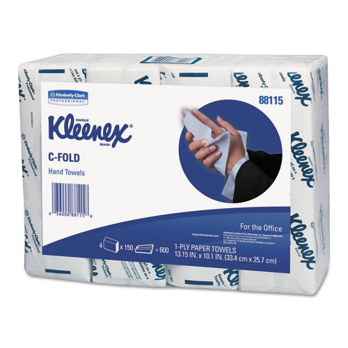 Kleenex® wholesale. C-fold Paper Towels, 10 1-8 X 13 3-20, White, 150-pack, 16-carton. HSD Wholesale: Janitorial Supplies, Breakroom Supplies, Office Supplies.