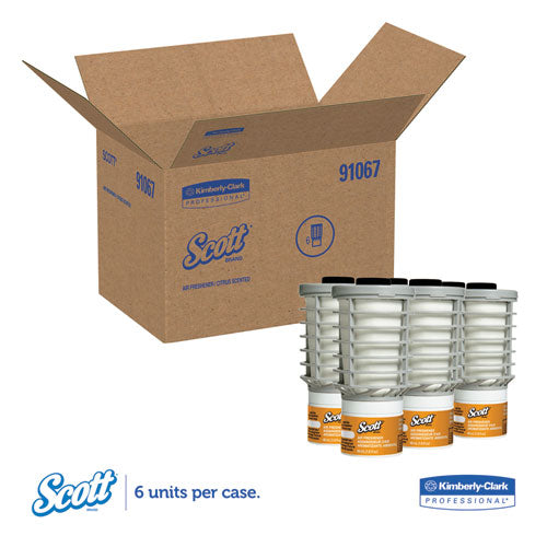 Scott® wholesale. Scott Essential Continuous Air Freshener Refill, Citrus, 48 Ml Cartridge, 6-carton. HSD Wholesale: Janitorial Supplies, Breakroom Supplies, Office Supplies.