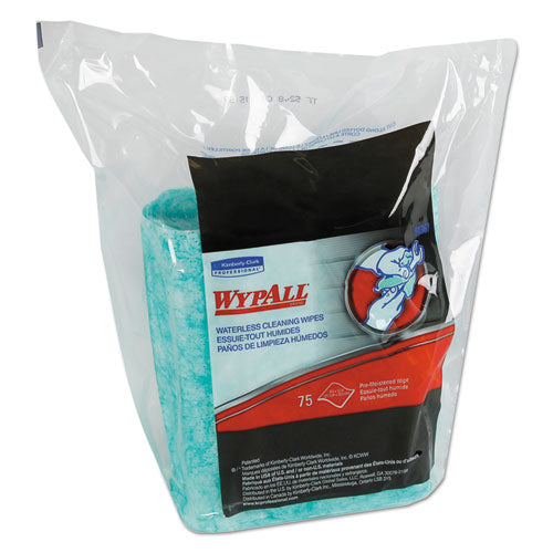 WypAll® wholesale. Waterless Cleaning Wipes Refill Bags, 12 X 9, 75-pack. HSD Wholesale: Janitorial Supplies, Breakroom Supplies, Office Supplies.