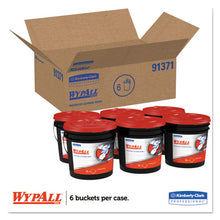 Load image into Gallery viewer, WypAll® wholesale. Waterless Hand Wipes, Cloth, 9 X 12, 75-bucket, 6 Buckets-carton. HSD Wholesale: Janitorial Supplies, Breakroom Supplies, Office Supplies.