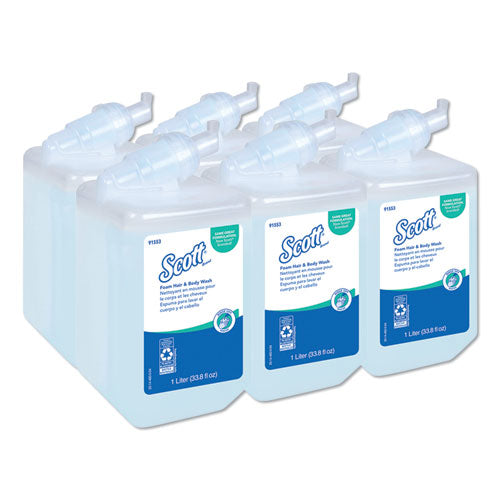 Scott® wholesale. Pro Foam Hair And Body Wash, Floral, 1,000 Ml, Refill, 6-carton. HSD Wholesale: Janitorial Supplies, Breakroom Supplies, Office Supplies.