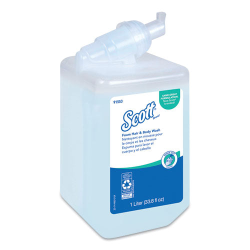 Scott® wholesale. Pro Foam Hair And Body Wash, Floral, 1,000 Ml, Refill, 6-carton. HSD Wholesale: Janitorial Supplies, Breakroom Supplies, Office Supplies.