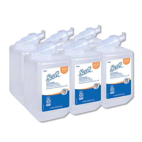Scott® wholesale. Scott Control Antimicrobial Foam Skin Cleanser, Fresh Scent, 1,000ml Bottle, 6-carton. HSD Wholesale: Janitorial Supplies, Breakroom Supplies, Office Supplies.