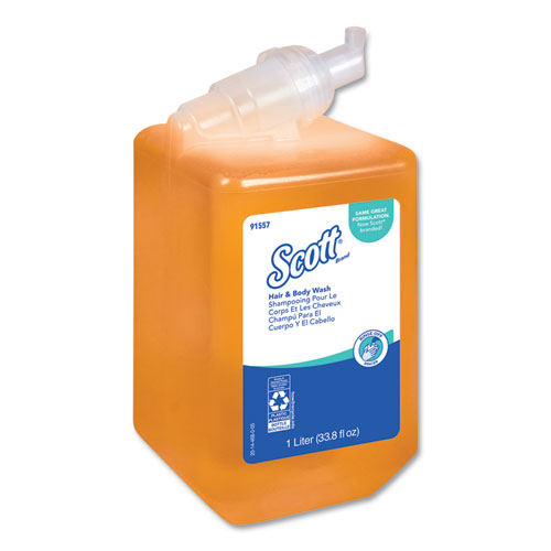 Scott® wholesale. Scott Essential Hair And Body Wash, Citrus Floral, 1 L Bottle, 6-carton. HSD Wholesale: Janitorial Supplies, Breakroom Supplies, Office Supplies.