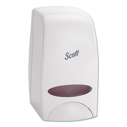 Scott® wholesale. Scott Essential Manual Skin Care Dispenser, 1,000 Ml, 5 X 5.25 X 8.38, White. HSD Wholesale: Janitorial Supplies, Breakroom Supplies, Office Supplies.