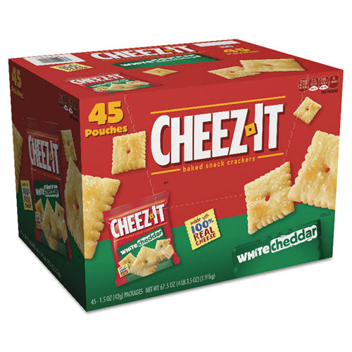Sunshine® wholesale. Cheez-it Crackers, 1.5 Oz Bag, White Cheddar, 45-carton. HSD Wholesale: Janitorial Supplies, Breakroom Supplies, Office Supplies.