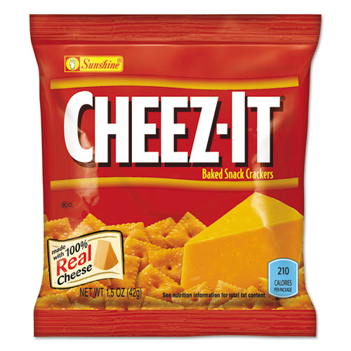 Sunshine® wholesale. Cheez-it Crackers, 1.5 Oz Bag, Reduced Fat, 60-carton. HSD Wholesale: Janitorial Supplies, Breakroom Supplies, Office Supplies.