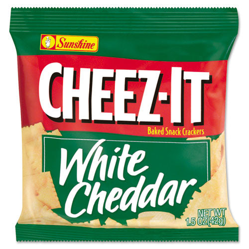 Sunshine® wholesale. Cheez-it Crackers, 1.5 Oz Single-serving Snack Bags, White Cheddar, 8-box. HSD Wholesale: Janitorial Supplies, Breakroom Supplies, Office Supplies.