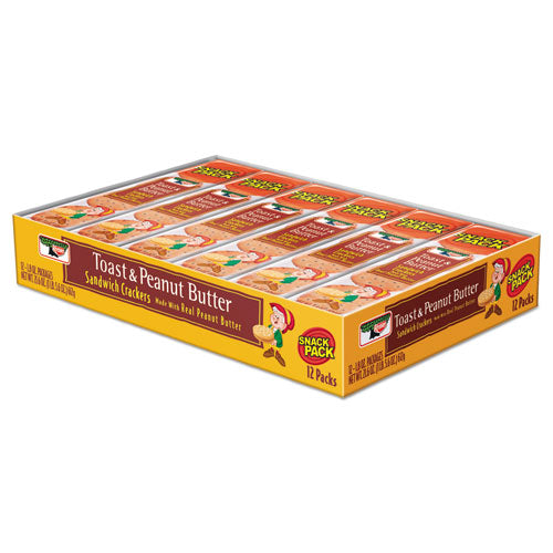 Keebler® wholesale. Sandwich Crackers, Toast And Peanut Butter, 8 Cracker Snack Pack, 12-box. HSD Wholesale: Janitorial Supplies, Breakroom Supplies, Office Supplies.