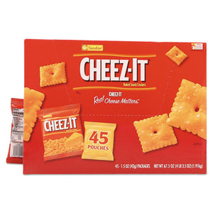 Sunshine® wholesale. Cheez-it Crackers, Original, 1.5 Oz Pack, 45 Packs-carton. HSD Wholesale: Janitorial Supplies, Breakroom Supplies, Office Supplies.