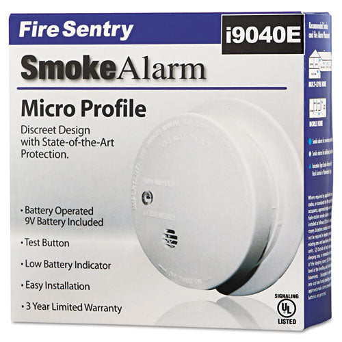Kidde wholesale. Battery-operated Smoke Alarm Unit, 9v, 85db Alarm, 3 7-8" Dia. HSD Wholesale: Janitorial Supplies, Breakroom Supplies, Office Supplies.