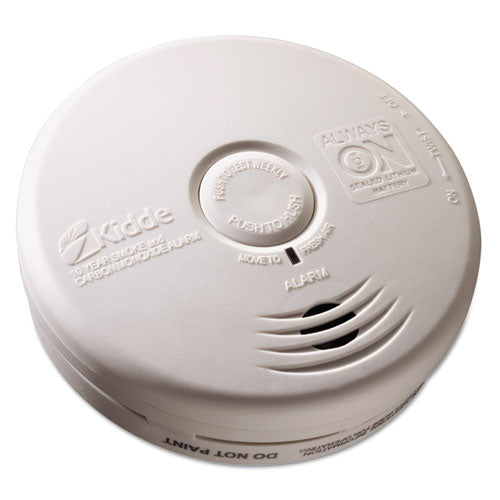 Kidde wholesale. Kitchen Smoke-carbon Monoxide Alarm, Lithium Battery, 5.22"dia X 1.6"depth. HSD Wholesale: Janitorial Supplies, Breakroom Supplies, Office Supplies.