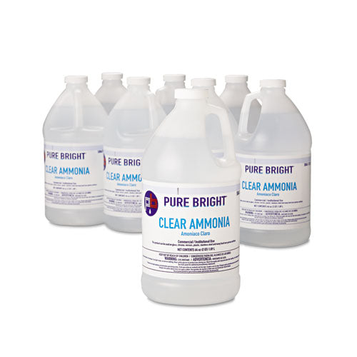 Pure Bright® wholesale. Clear Ammonia, 64 Oz Bottle, 8-carton. HSD Wholesale: Janitorial Supplies, Breakroom Supplies, Office Supplies.