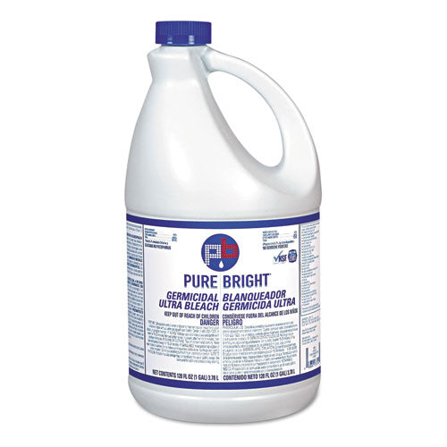 Pure Bright® wholesale. Liquid Bleach, 1 Gal Bottle, 3-carton. HSD Wholesale: Janitorial Supplies, Breakroom Supplies, Office Supplies.