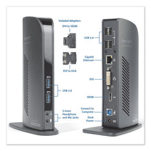 Load image into Gallery viewer, Kensington® wholesale. KENSINGTON® Usb 3.0 Docking Station With Dvi-hdmi-vga Video, 1 Dvi And 1 Hdmi Out. HSD Wholesale: Janitorial Supplies, Breakroom Supplies, Office Supplies.