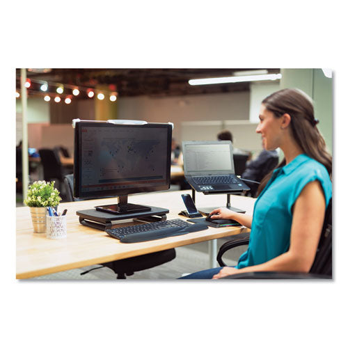 Kensington® wholesale. KENSINGTON® Smartfit Monitor Stand Plus, 16.2" X 2.2" X 3" To 6", Black, Supports 80 Lbs. HSD Wholesale: Janitorial Supplies, Breakroom Supplies, Office Supplies.