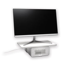 Load image into Gallery viewer, Kensington® wholesale. KENSINGTON® Freshview Wellness Monitor Stand With Air Purifier, For 27&quot; Monitors, 22.5&quot; X 11.5&quot; X 5.4&quot;, White, Supports 200 Lbs. HSD Wholesale: Janitorial Supplies, Breakroom Supplies, Office Supplies.