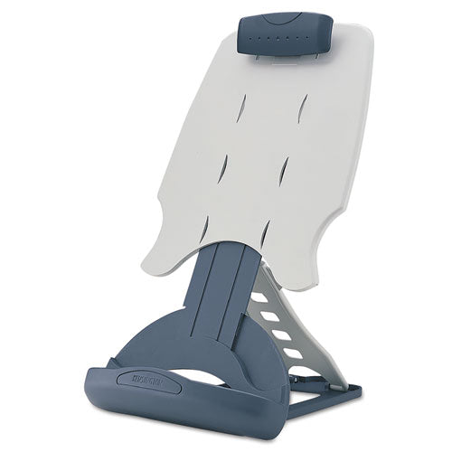 Kensington® wholesale. KENSINGTON® Insight Adjustable Desktop Copyholder, Plastic, Holds 50 Sheets, Gray-dark Blue. HSD Wholesale: Janitorial Supplies, Breakroom Supplies, Office Supplies.