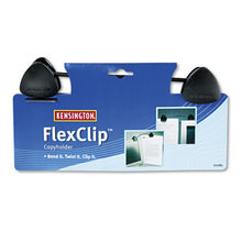 Load image into Gallery viewer, Kensington® wholesale. KENSINGTON® Flexclip Gooseneck Copyholder, Monitor-laptop Mount, Black. HSD Wholesale: Janitorial Supplies, Breakroom Supplies, Office Supplies.