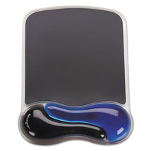 Load image into Gallery viewer, Kensington® wholesale. KENSINGTON® Duo Gel Wave Mouse Pad Wrist Rest, Blue. HSD Wholesale: Janitorial Supplies, Breakroom Supplies, Office Supplies.