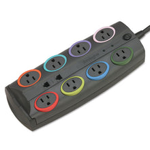 Load image into Gallery viewer, Kensington® wholesale. KENSINGTON® 8-outlet Adapter Model Surge Protector, Black, 8 Ft Cord, 3090 Joules. HSD Wholesale: Janitorial Supplies, Breakroom Supplies, Office Supplies.