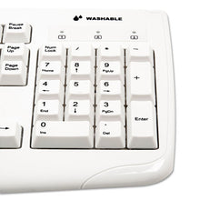 Load image into Gallery viewer, Kensington® wholesale. KENSINGTON® Pro Fit Usb Washable Keyboard, 104 Keys, White. HSD Wholesale: Janitorial Supplies, Breakroom Supplies, Office Supplies.