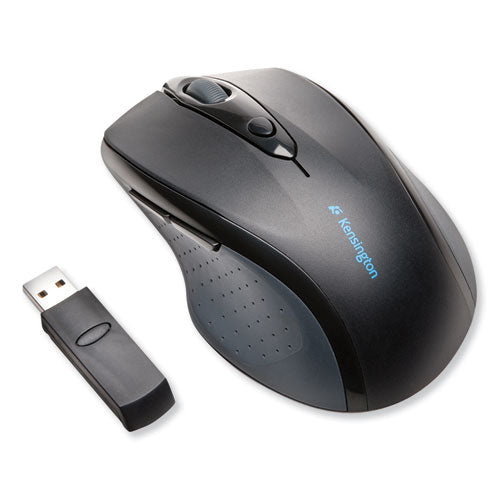 Kensington® wholesale. KENSINGTON® Pro Fit Full-size Wireless Mouse, 2.4 Ghz Frequency-30 Ft Wireless Range, Right Hand Use, Black. HSD Wholesale: Janitorial Supplies, Breakroom Supplies, Office Supplies.