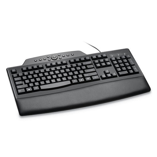 Kensington® wholesale. KENSINGTON® Pro Fit Comfort Keyboard, Internet-media Keys, Wired, Black. HSD Wholesale: Janitorial Supplies, Breakroom Supplies, Office Supplies.