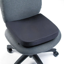 Load image into Gallery viewer, Kensington® wholesale. KENSINGTON® Memory Foam Seat Rest, 13.5w X 14.5d X 2h, Black. HSD Wholesale: Janitorial Supplies, Breakroom Supplies, Office Supplies.