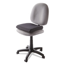 Load image into Gallery viewer, Kensington® wholesale. KENSINGTON® Memory Foam Seat Rest, 13.5w X 14.5d X 2h, Black. HSD Wholesale: Janitorial Supplies, Breakroom Supplies, Office Supplies.