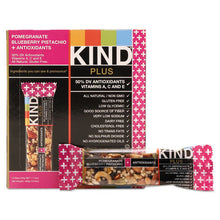 Load image into Gallery viewer, KIND wholesale. Plus Nutrition Boost Bar, Pom. Blueberry Pistachio-antioxidants, 1.4 Oz, 12-box. HSD Wholesale: Janitorial Supplies, Breakroom Supplies, Office Supplies.