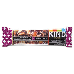 KIND wholesale. Plus Nutrition Boost Bar, Pom. Blueberry Pistachio-antioxidants, 1.4 Oz, 12-box. HSD Wholesale: Janitorial Supplies, Breakroom Supplies, Office Supplies.