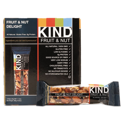 KIND wholesale. Fruit And Nut Bars, Fruit And Nut Delight, 1.4 Oz, 12-box. HSD Wholesale: Janitorial Supplies, Breakroom Supplies, Office Supplies.