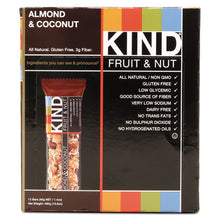 Load image into Gallery viewer, KIND wholesale. Fruit And Nut Bars, Almond And Coconut, 1.4 Oz, 12-box. HSD Wholesale: Janitorial Supplies, Breakroom Supplies, Office Supplies.