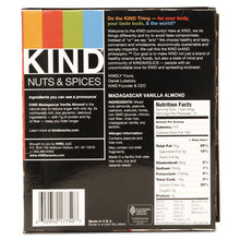 Load image into Gallery viewer, KIND wholesale. Nuts And Spices Bar, Madagascar Vanilla Almond, 1.4 Oz, 12-box. HSD Wholesale: Janitorial Supplies, Breakroom Supplies, Office Supplies.