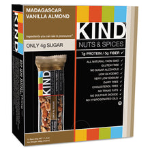 Load image into Gallery viewer, KIND wholesale. Nuts And Spices Bar, Madagascar Vanilla Almond, 1.4 Oz, 12-box. HSD Wholesale: Janitorial Supplies, Breakroom Supplies, Office Supplies.